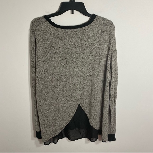 Gibson Faux Wrap Back Blouse Black White Gray Women’s 2X - Picture 3 of 8